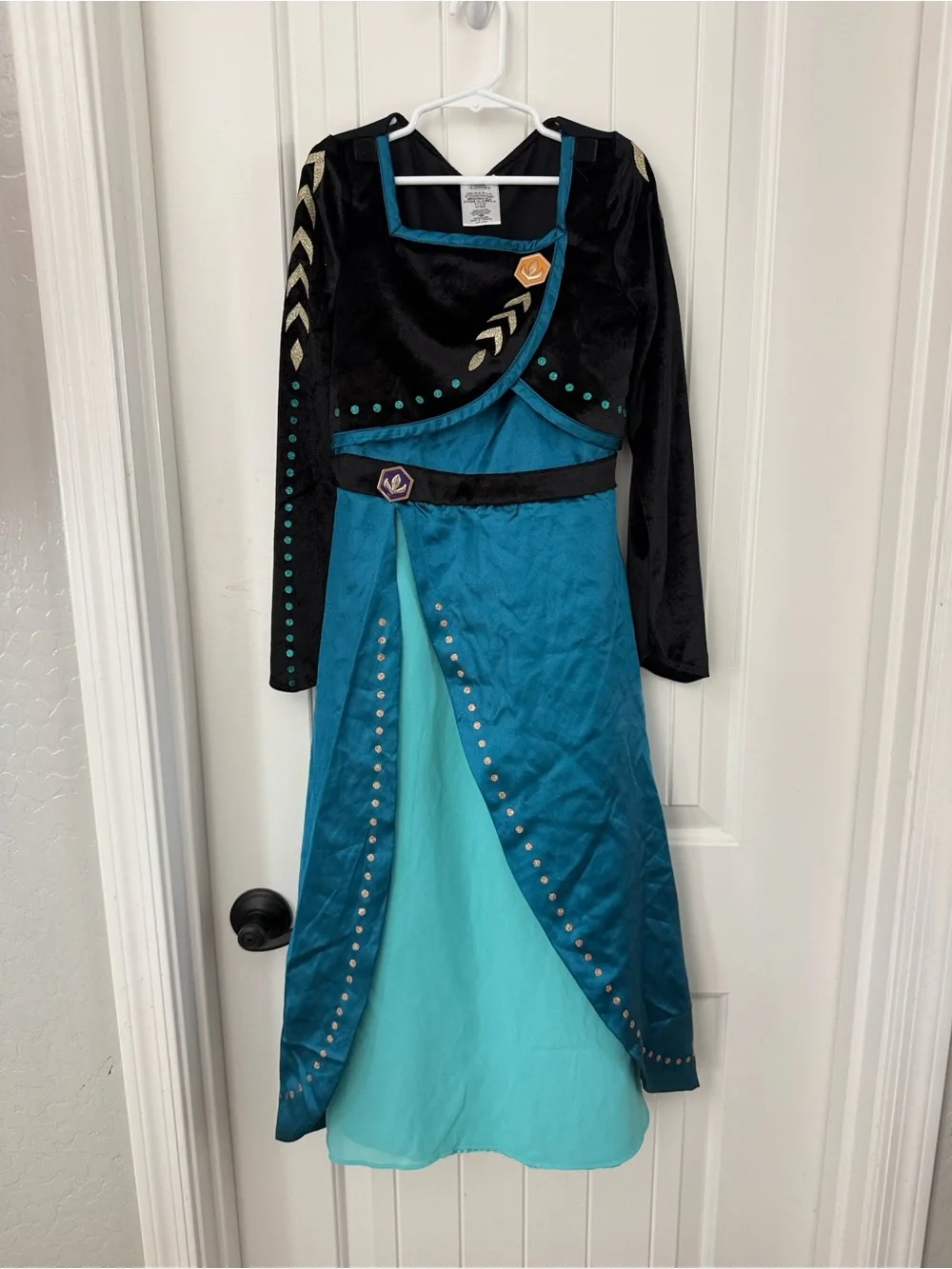 Disney Frozen Anna Costume 7/8 Deluxe Coronation Halloween Princess Queen Dress